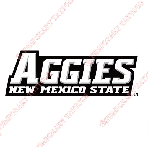 New Mexico State Aggies Customize Temporary Tattoos Stickers NO.5434